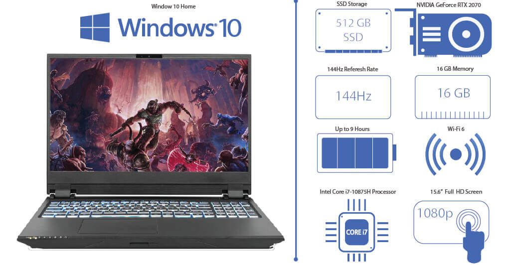 Sager Gaming Laptop