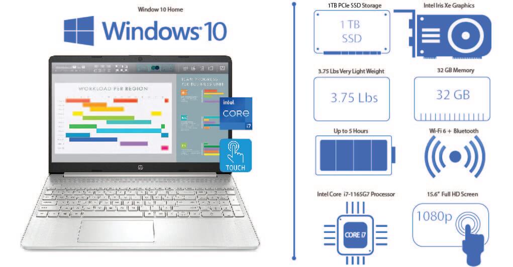 HP 15 Laptop Notebook